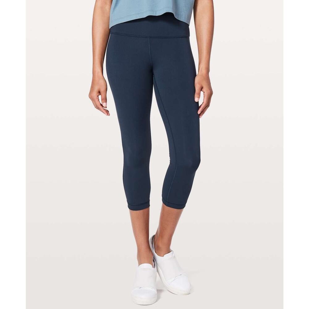 Lululemon Wunder Under Crop (Hi-Rise) 21" True Navy 4
